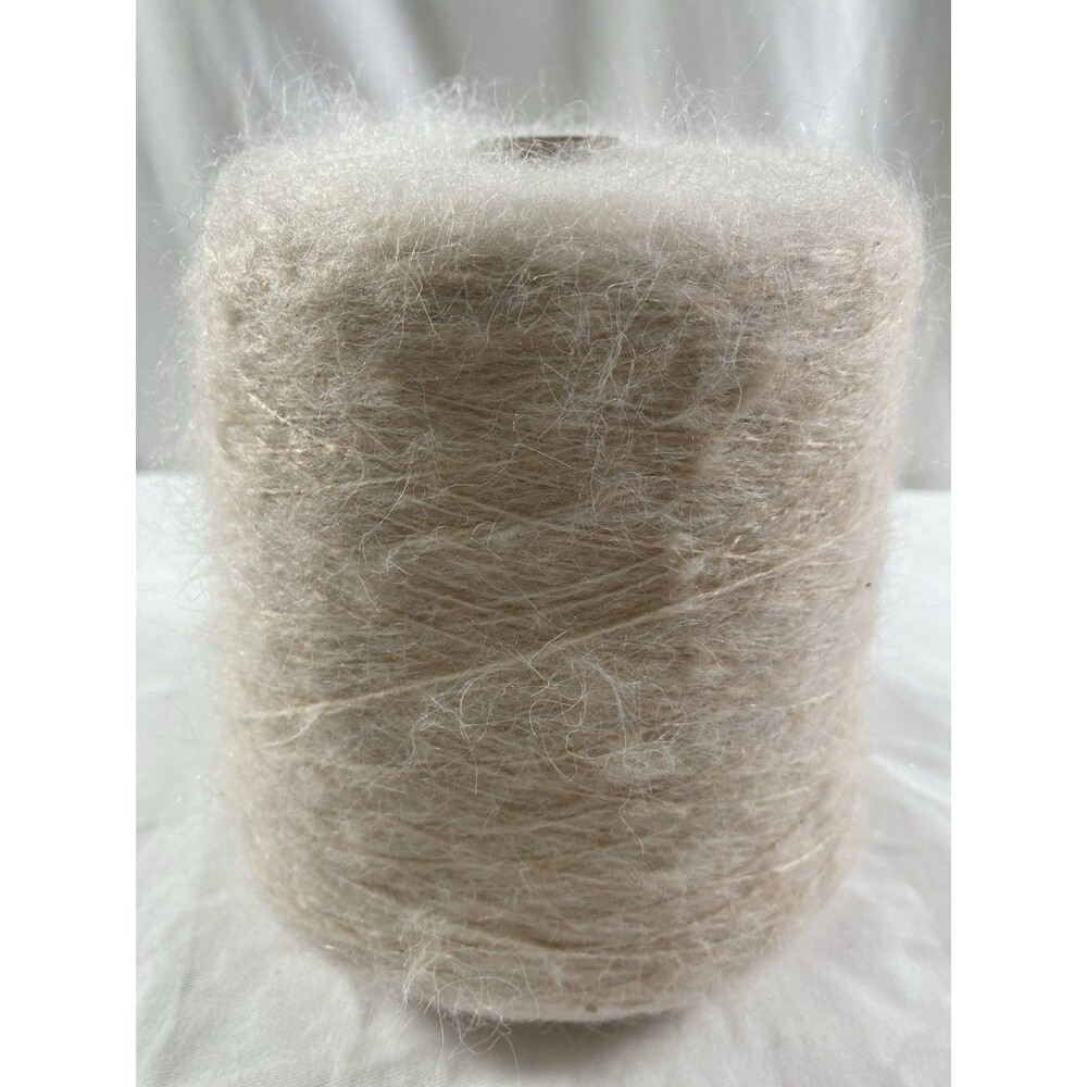 Cone Yarn Spool Yarn Cream Mohair 510g Net Weight #825